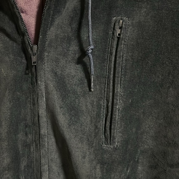 Vintage Suede Navy Blue Jacket - Picture 3 of 14